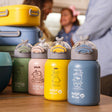 Stainless steel insulated water bottle "We Care", yellow 350ml