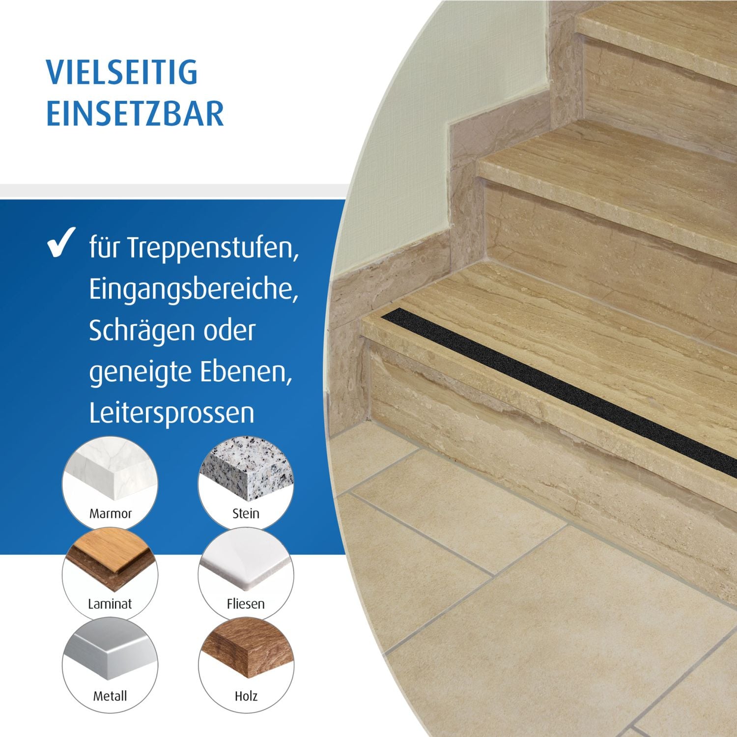 Self-adhesive anti-slip strip 5m