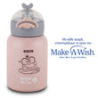 Stainless steel insulated water bottle "We Care" pink 350ml