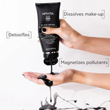 Apivita Black Detox Cleansing Jelly, Detoxifying Face & Eye Cleansing Gel with Activated Charcoal & Propolis