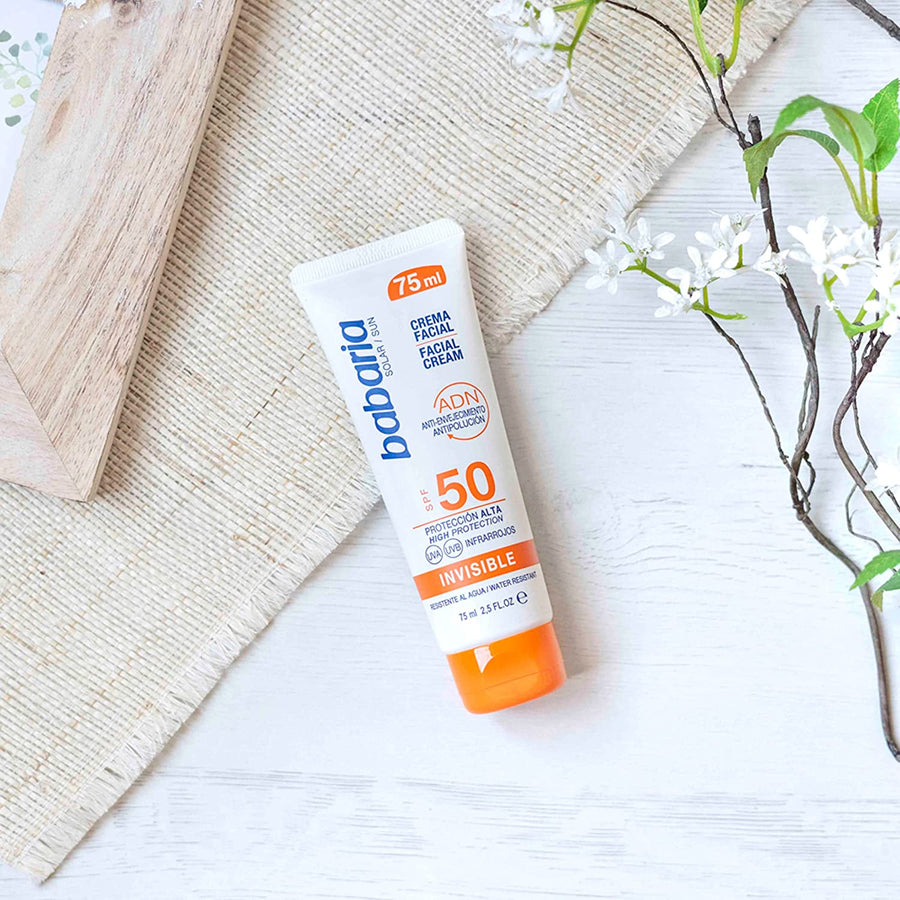 Babaria Sun Invisible Facial Cream SPF50 (*75ml)