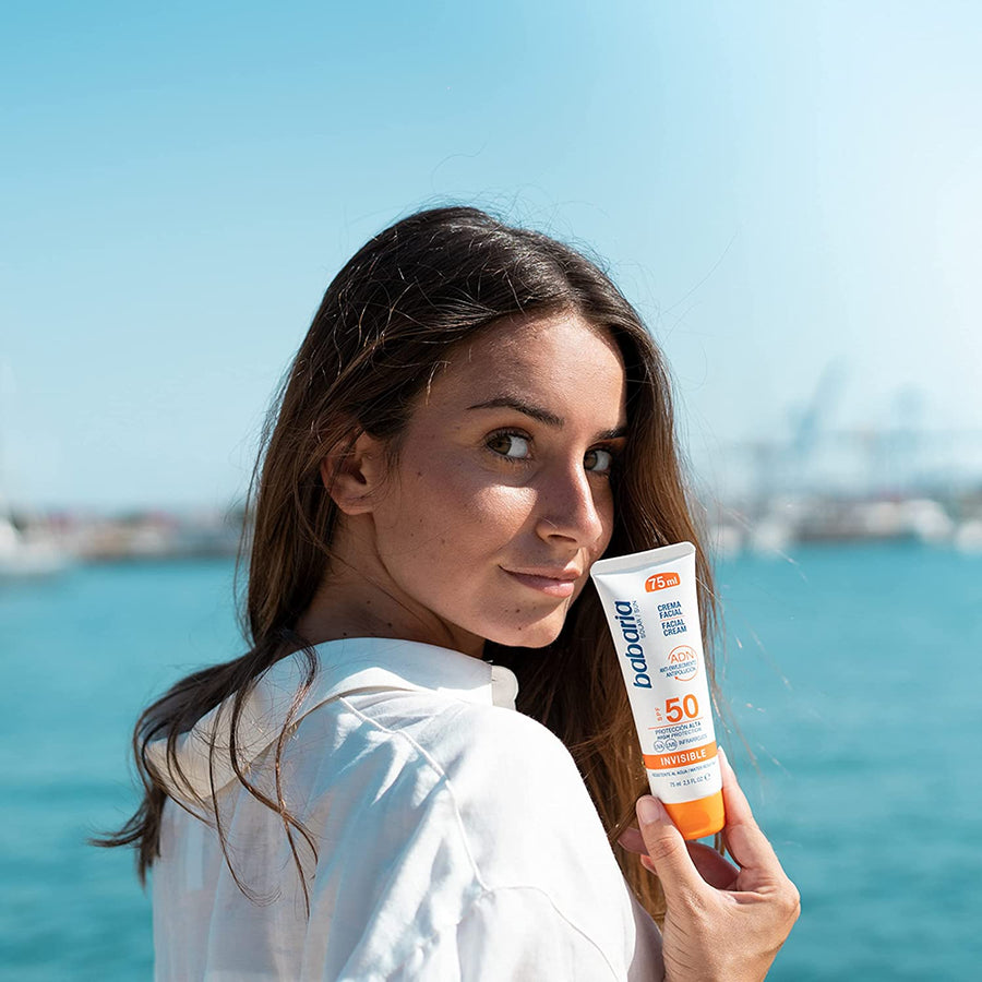 Babaria Sun Invisible Facial Cream SPF50 (*75ml)