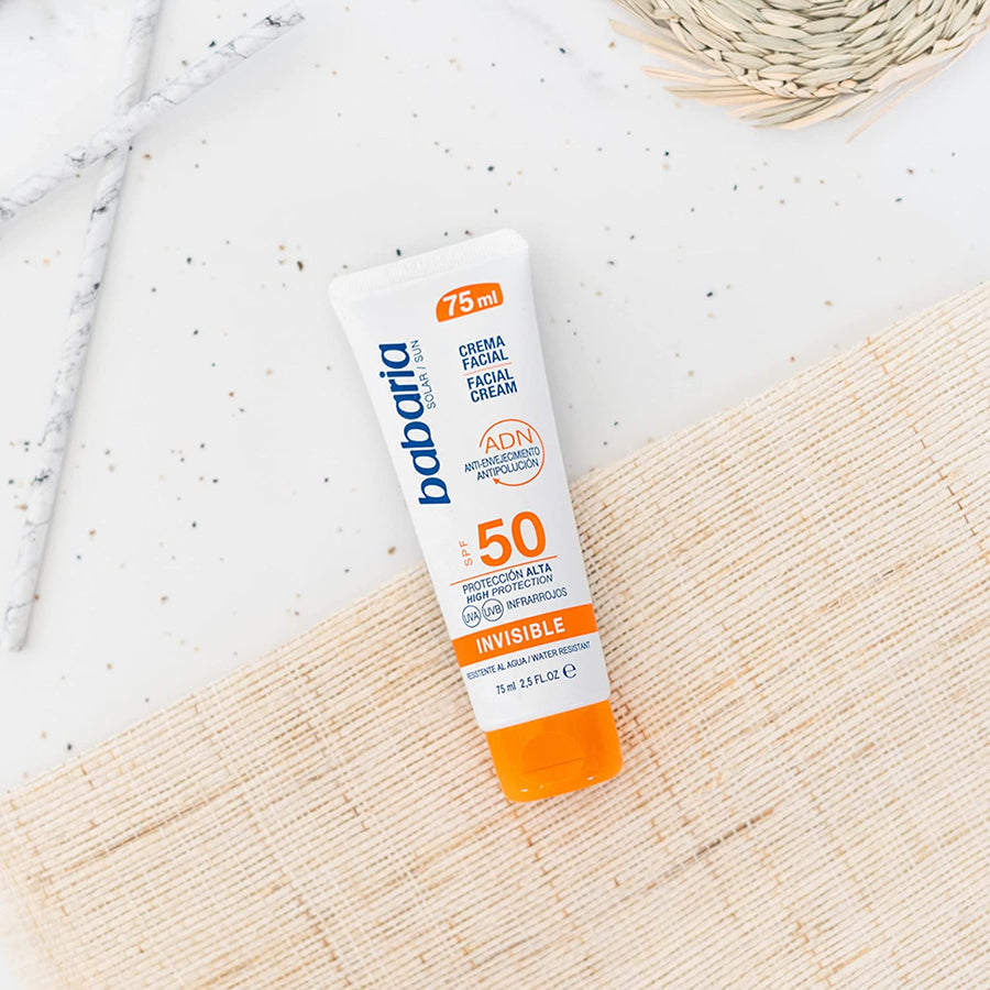 Babaria Sun Invisible Facial Cream SPF50 (*75ml)