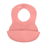 Soft bib with adjustable lock