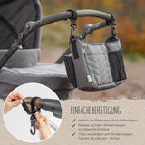 Growing buggy organiser with changing mat