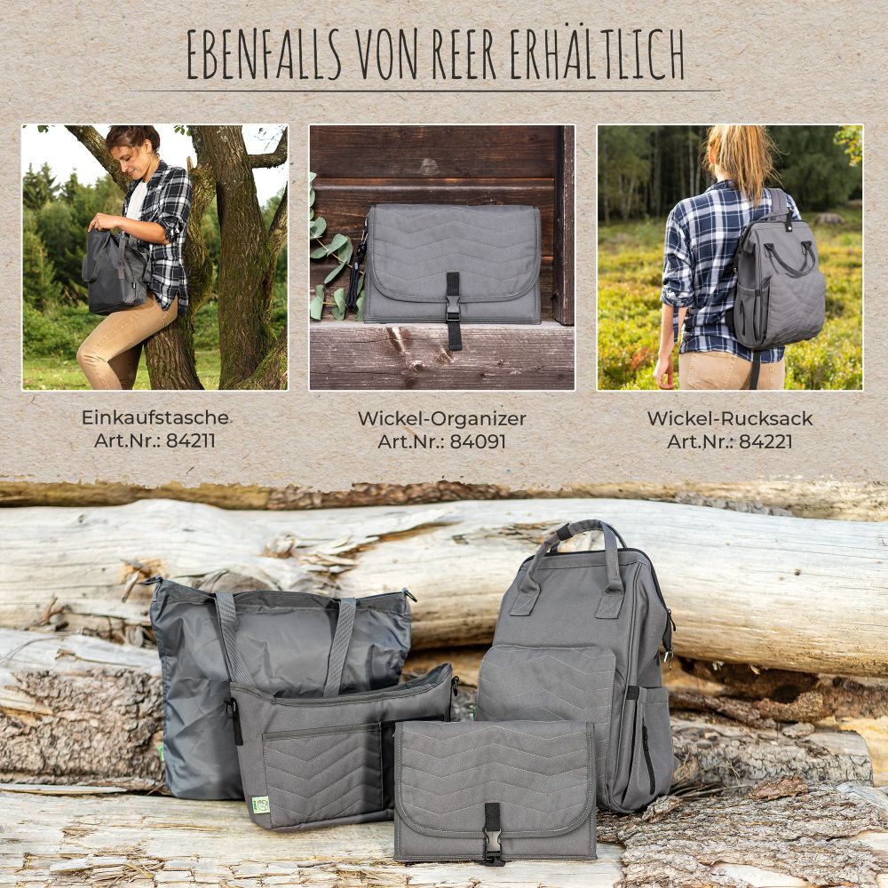 Growing buggy organiser with changing mat