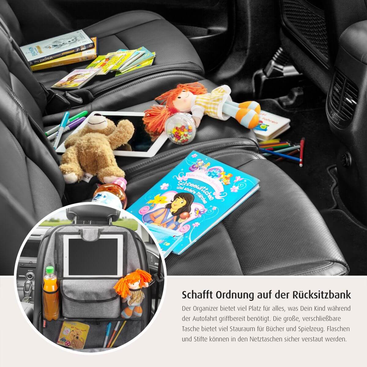 TravelKid Entertain car seat organizer