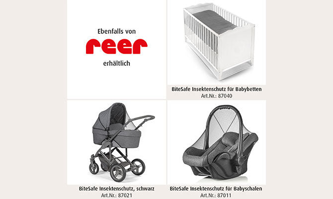 BiteSafe mosquito net for stroller, white