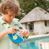 Khaki/Blue Fanny Pack