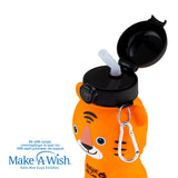 Silicon water bottle "We Care", tiger 600ml