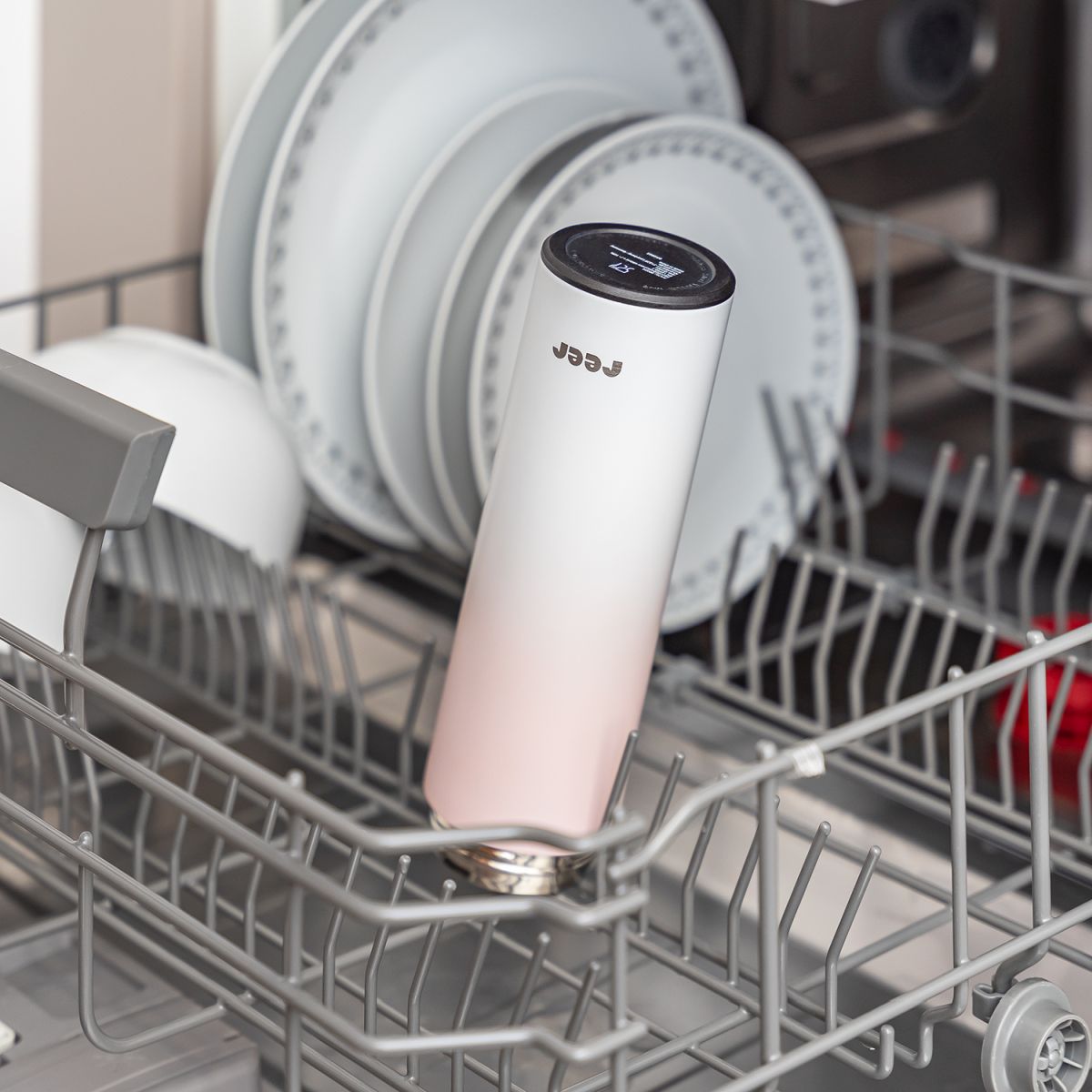 ColourDesign stainless steel vacuum bottle, 450 ml, pink