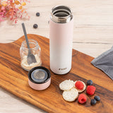 ColourDesign stainless steel vacuum bottle, 450 ml, pink