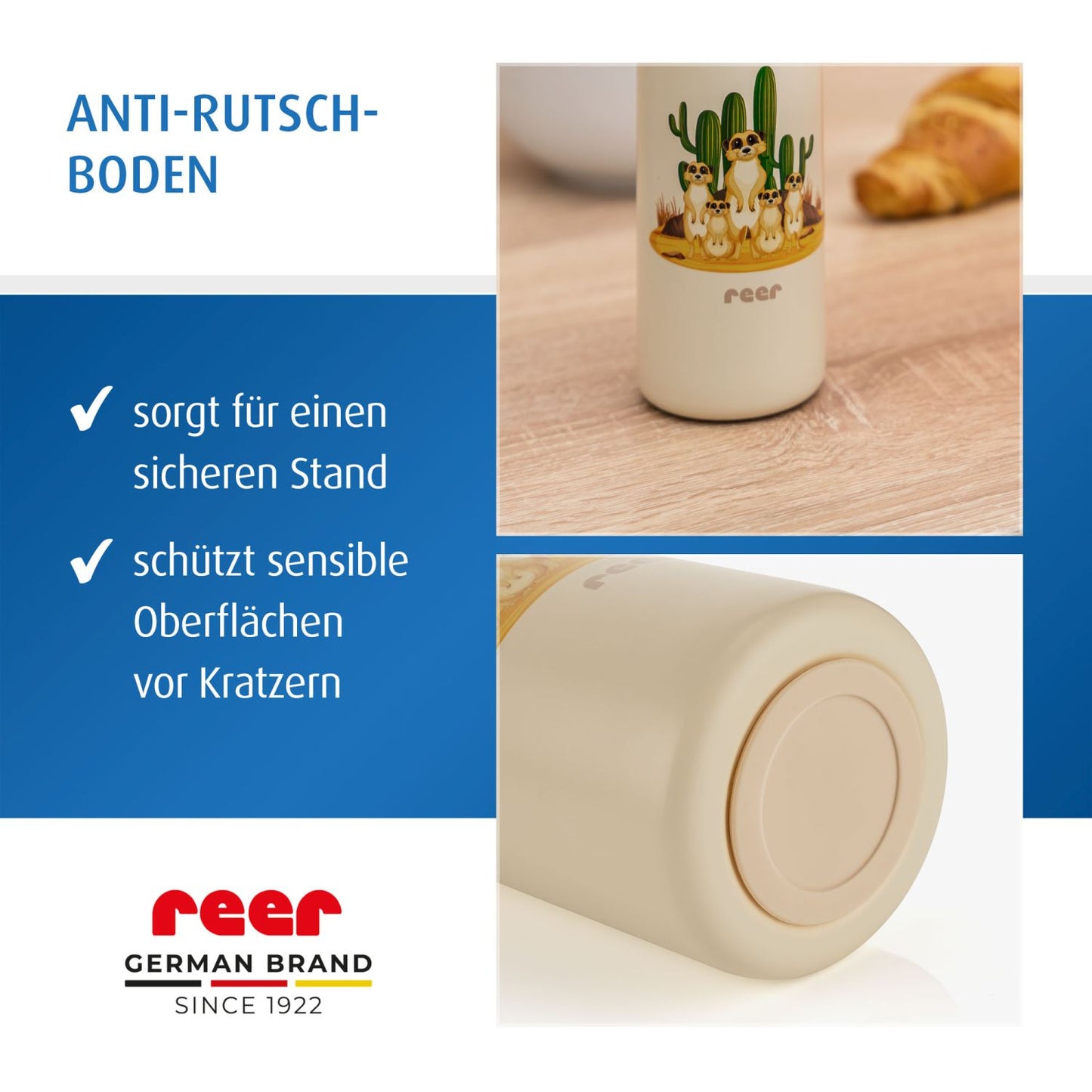 Kids drinking bottle with straw, 350ml, creamwhite