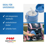 Kids drinking bottle with straw, 350ml, blue