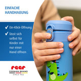 Kids drinking bottle with straw, 350ml, blue