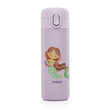 Kids drinking bottle with straw, 350ml, purple