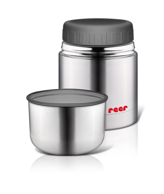Stainless steel thermal food container with cup