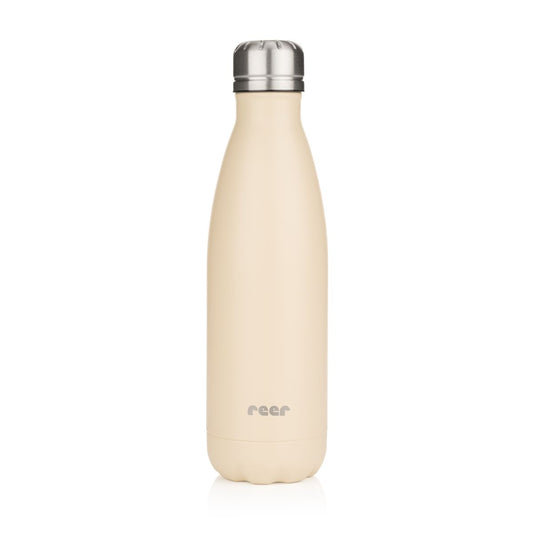 Colour stainless steel insulated bottle 500ml, beige