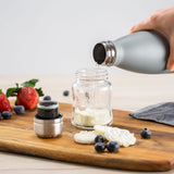 Colour stainless steel insulated bottle 500ml, grey