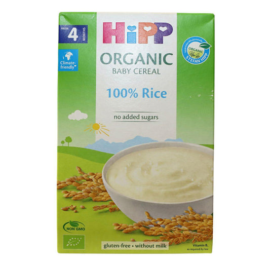 Hipp Organic Baby Cereal Rice 4M+ 200g - Halsa