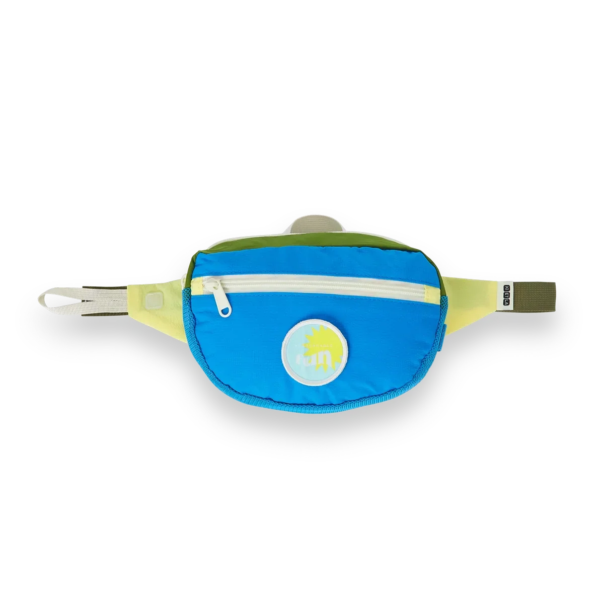 Khaki/Blue Fanny Pack