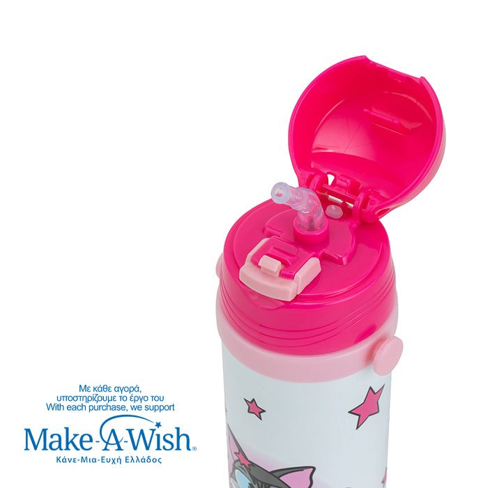 Stainless steel insulated water bottle "We Care", Kitty 500ml