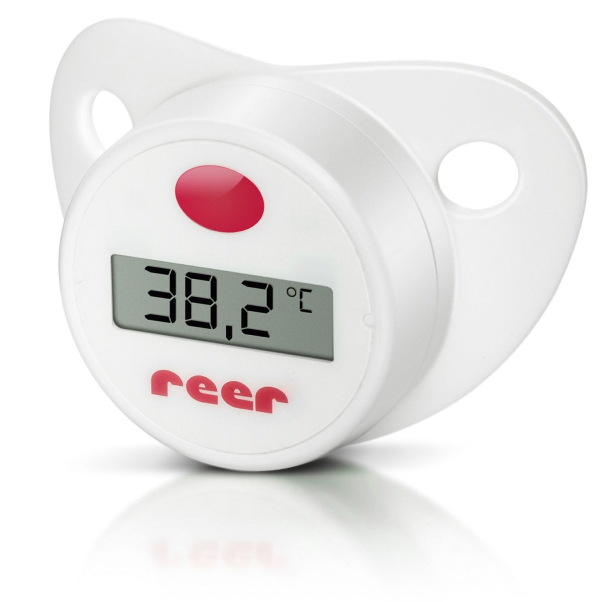 Digital pacifier fever thermometer