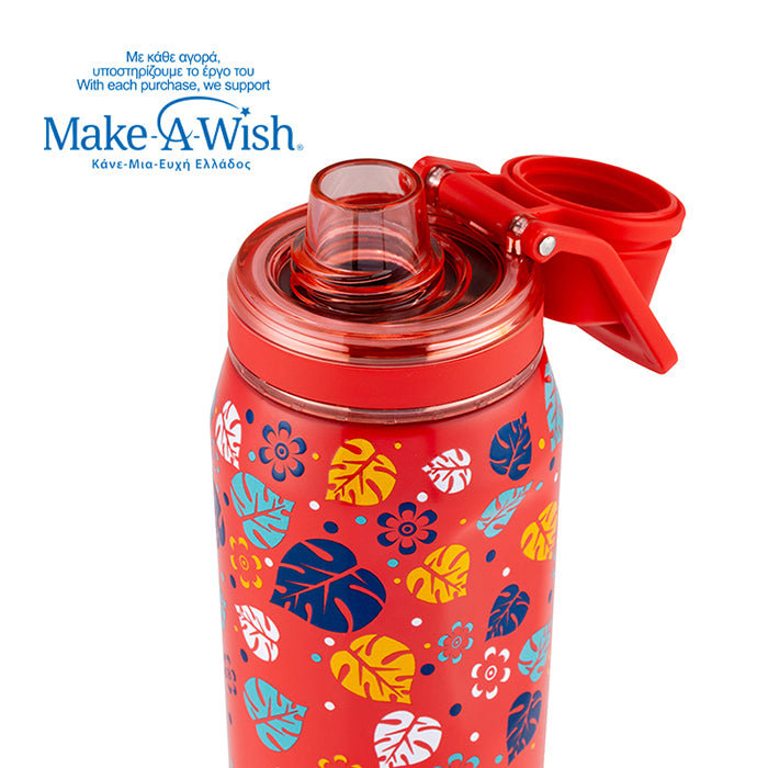 Stainless steel thermos bottle with spout "We Care", Aloha 500ml