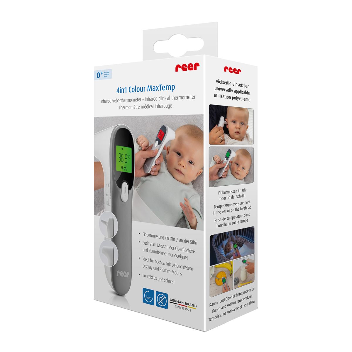 4in1 Colour MaxTemp infrared clinical thermometer