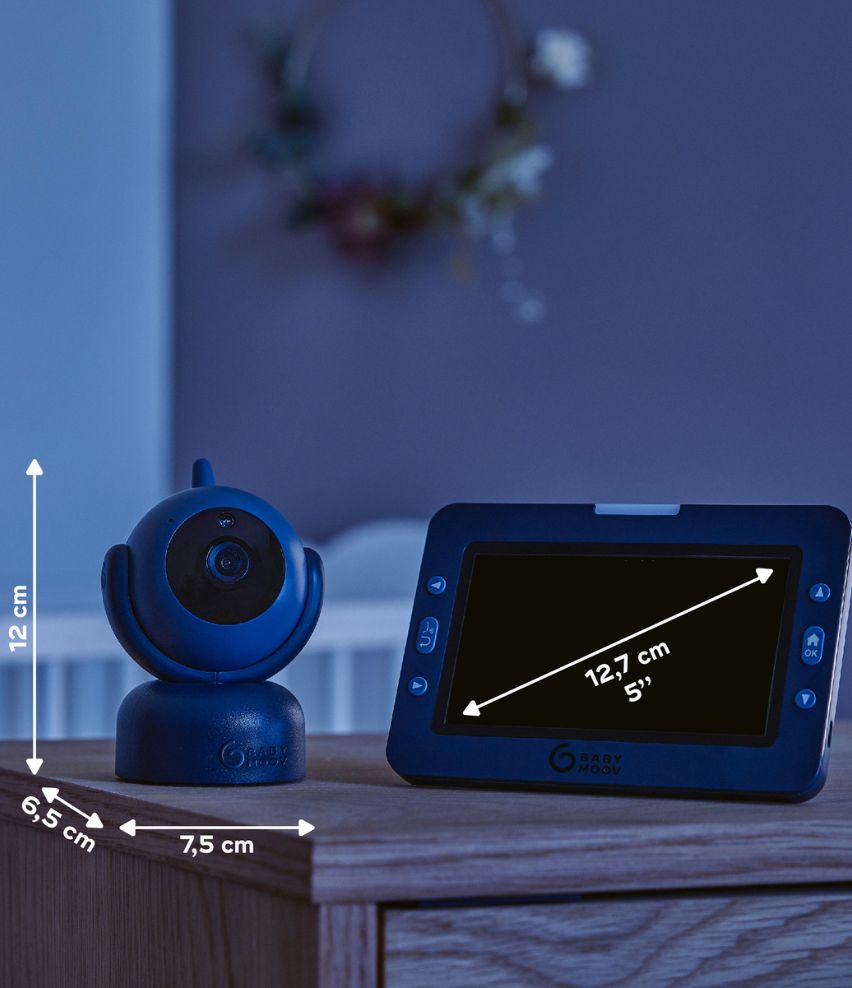 YOO Master Plus HD 360-degree Video Baby Monitor 5" screen