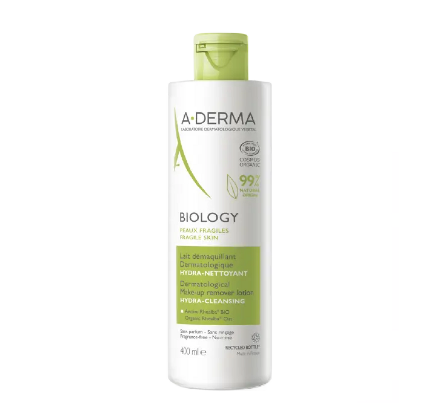 A-Derma BIOLOGY Hydra-Cleansing Make-Up Remover Milk *400ml