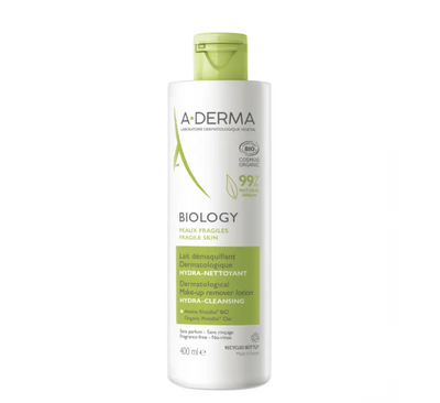 Qumësht hidratues për heqjen e makijazhit A-Derma BIOLOGY *400ml