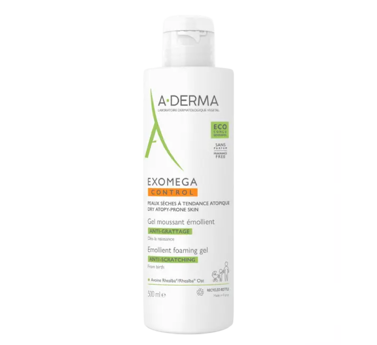 A-Derma EXOMEGA CONTROL Anti-itch Emollient Foaming Gel *500ml