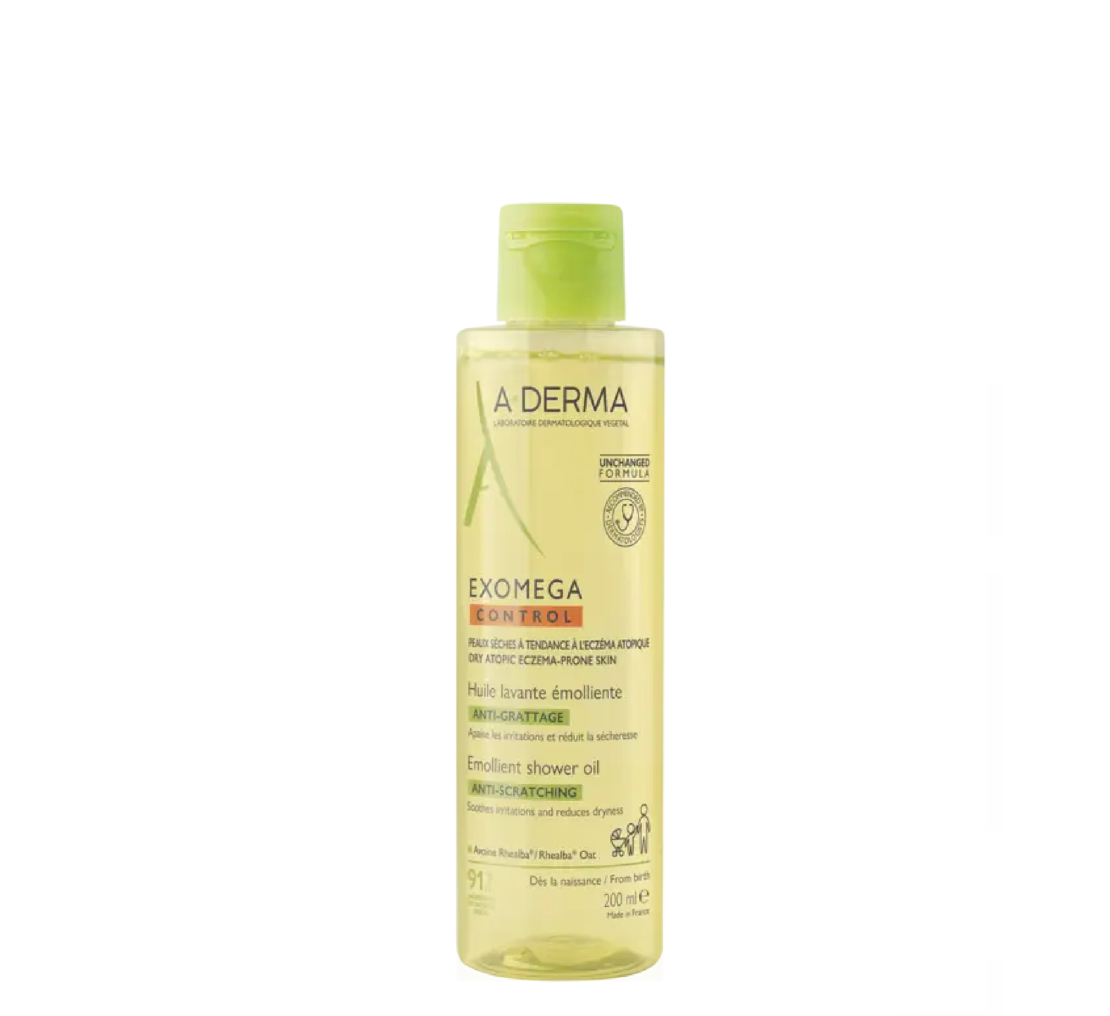 A-Derma EXOMEGA CONTROL Anti-itch Emollient Shower Oil *200ml