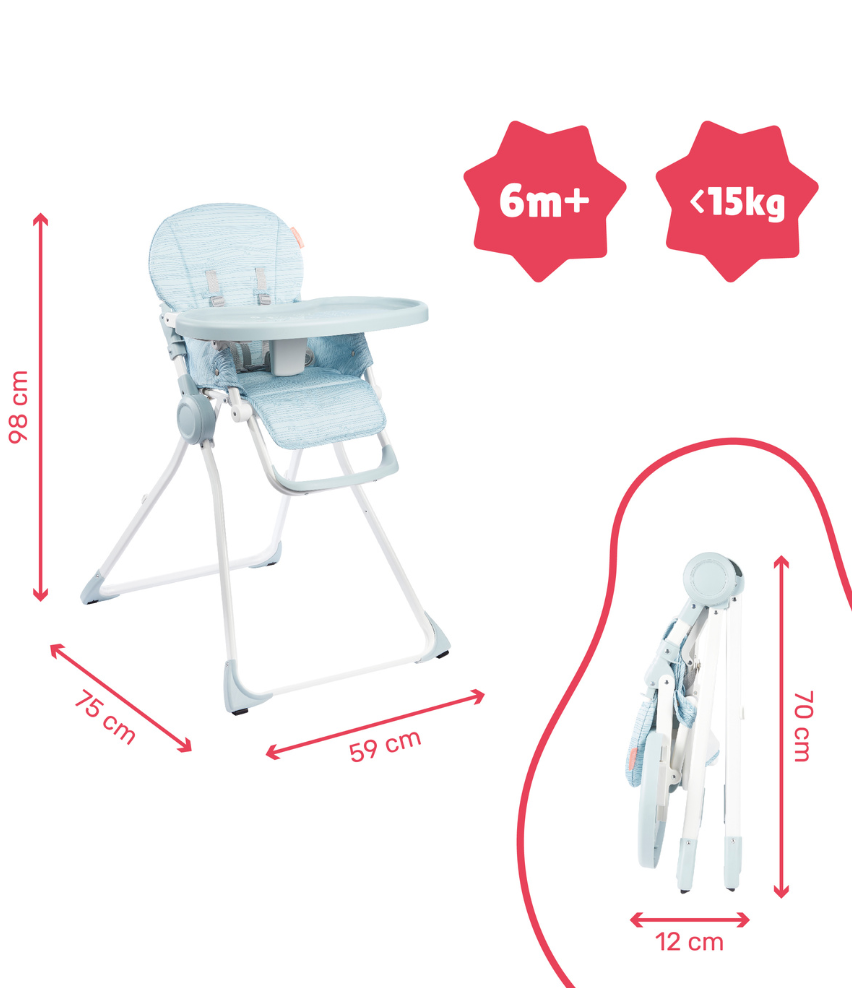 Badabulle Ultra-compact Baby High Chair