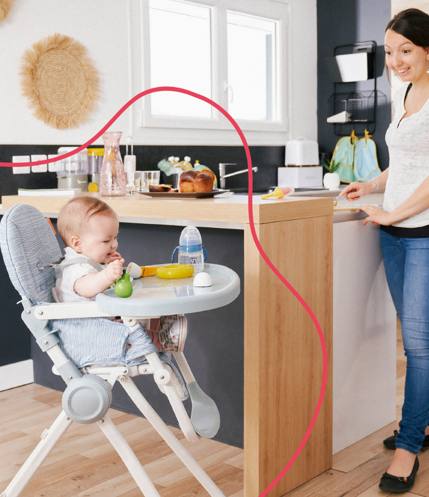 Badabulle Ultra-compact Baby High Chair