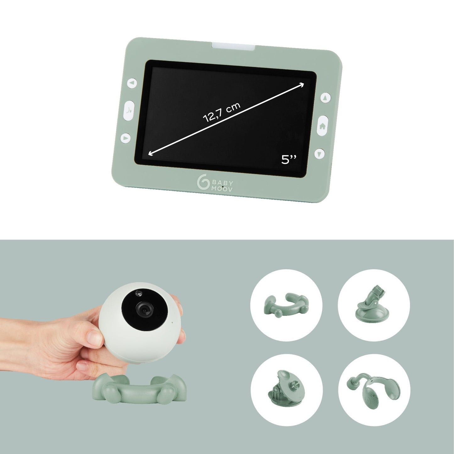 YOO Go Plus 5" HD Screen Video Monitor Babymoov