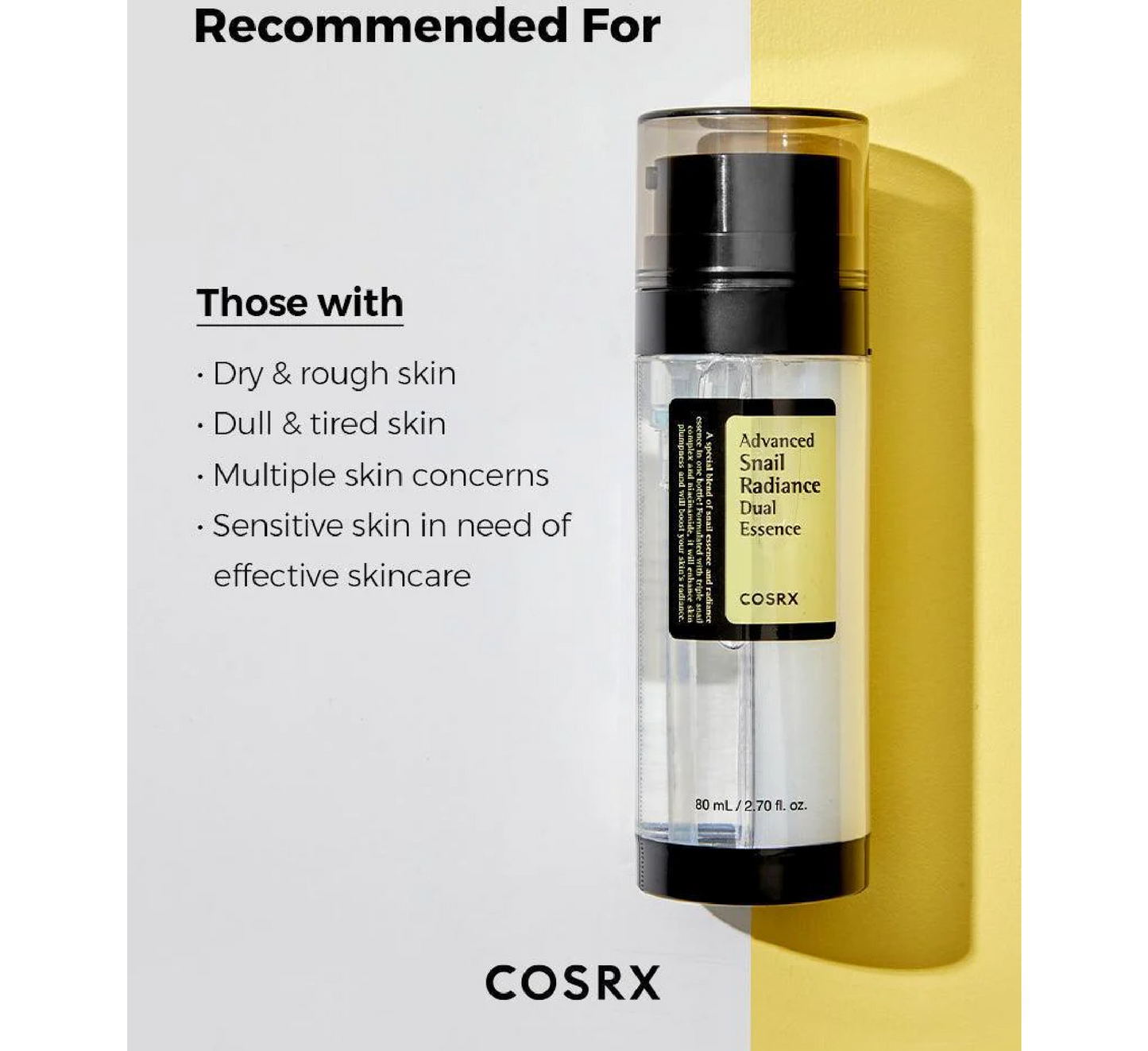 Cosrx Advanced Snail Radiance Dual Essence *80ml