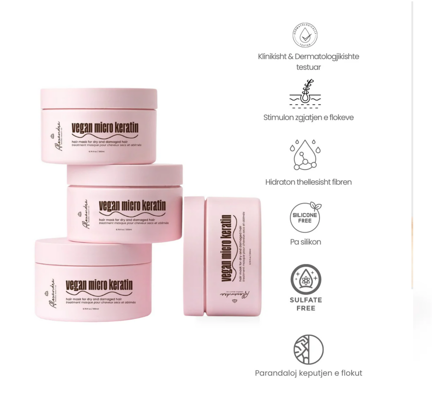 Alexandra Organic Vegan Micro Keratin Mask *200ml