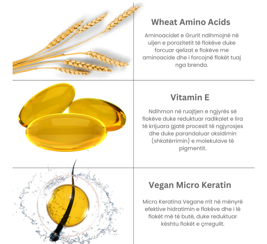 Krem kundër fërkimit organik vegan me mikrokeratinë Alexandra *150ml