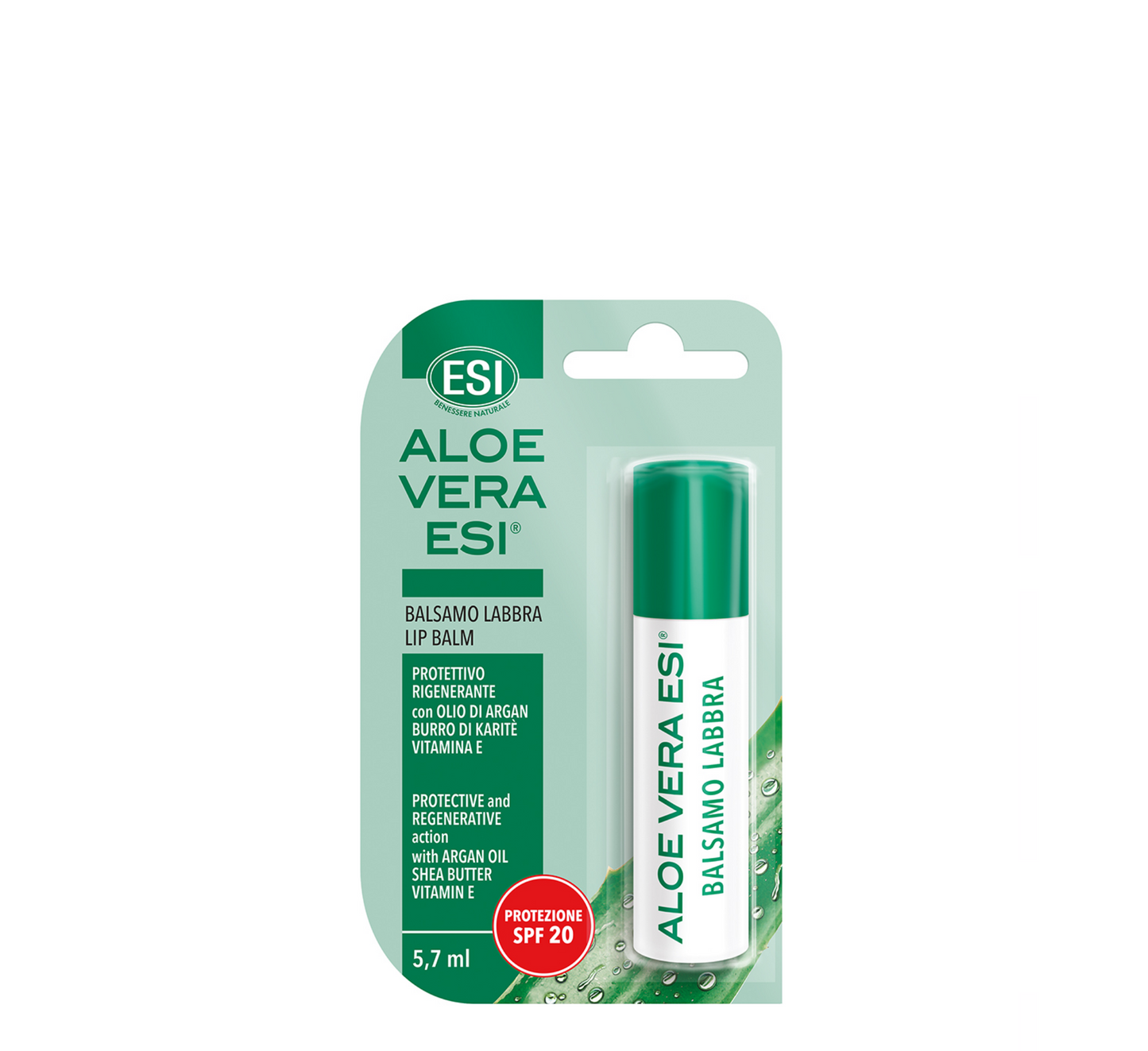 Balsam buzësh ESI Aloe Vera 