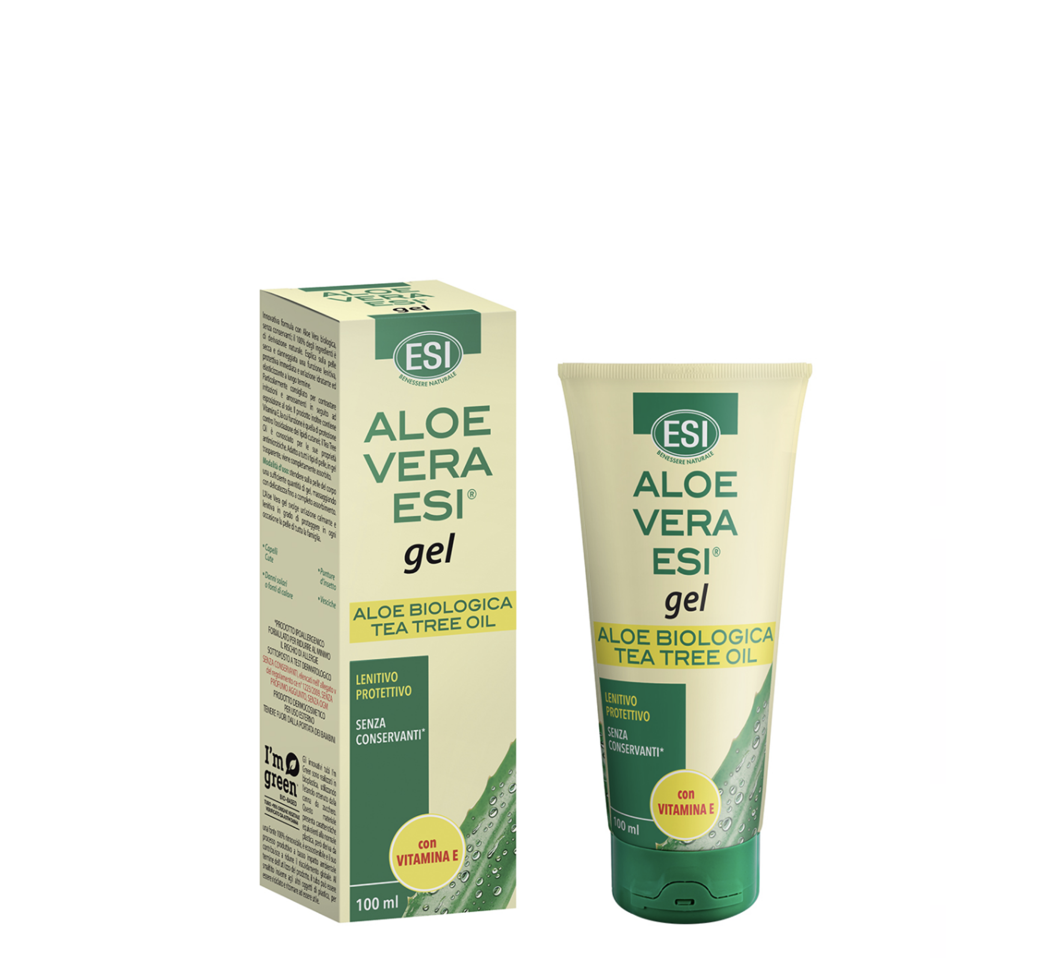 ESI Aloe Vera Gel Vitamin E + Tea Tree Oil