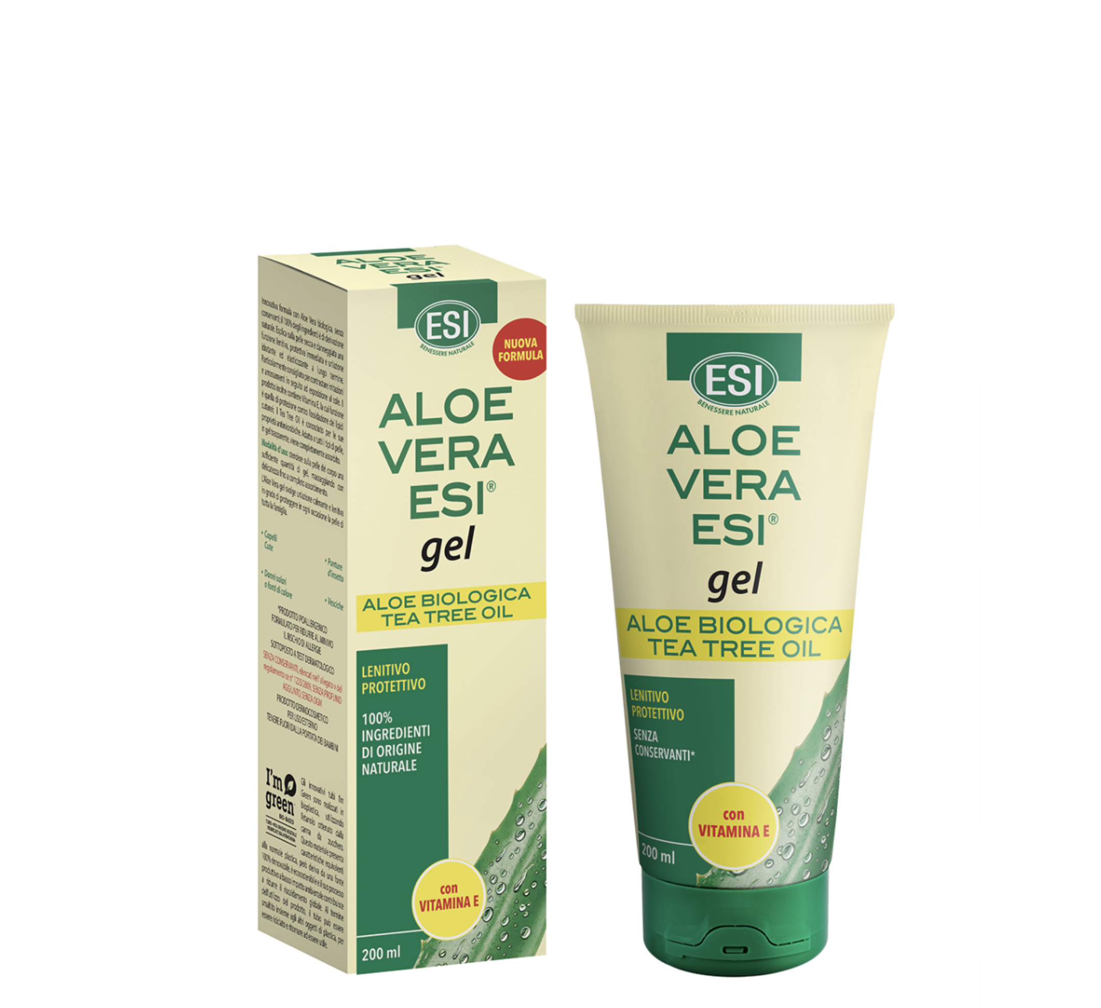 ESI Aloe Vera Gel Vitamin E + Tea Tree Oil