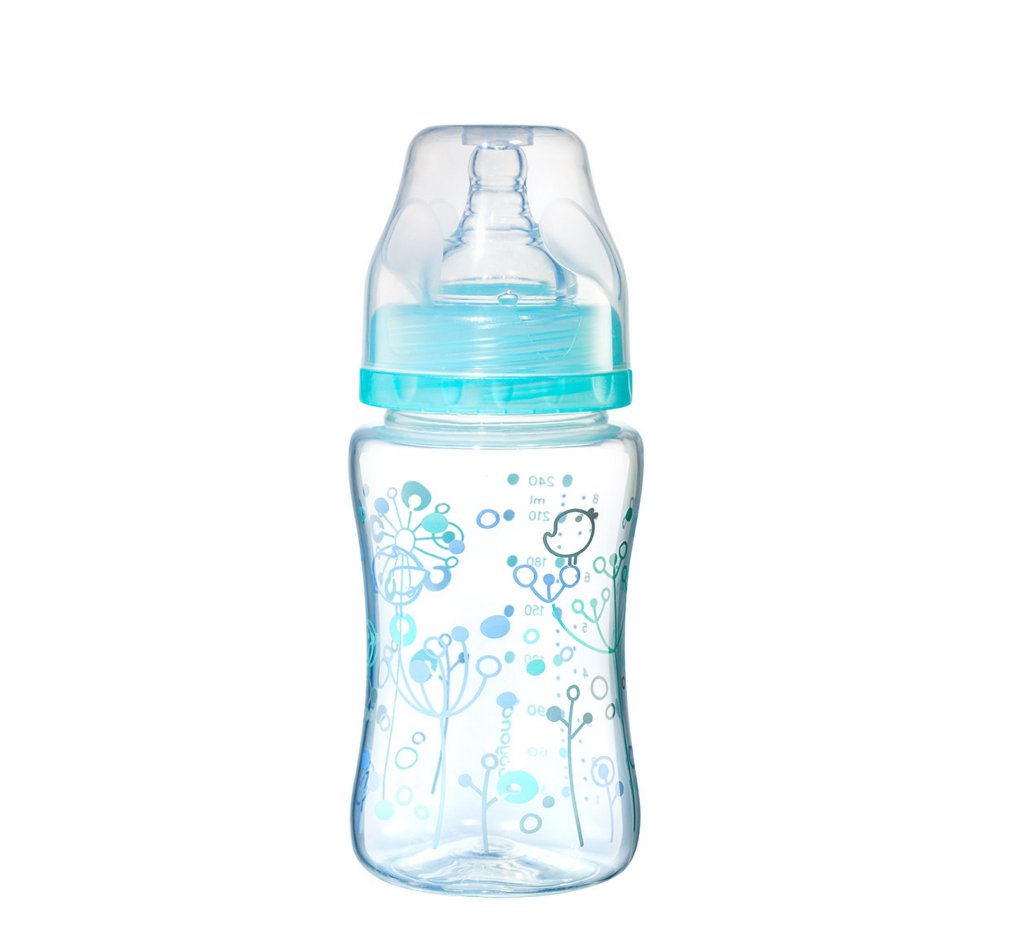 Anti-Colic Plastic Baby Bottle wide neck *240 ml