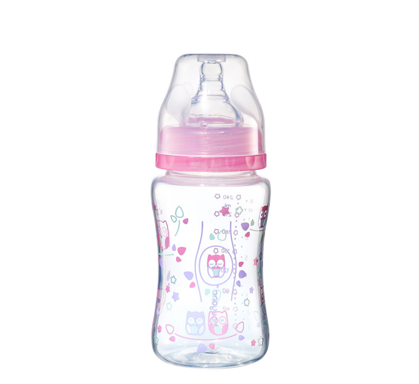 Anti-Colic Plastic Baby Bottle wide neck *240 ml