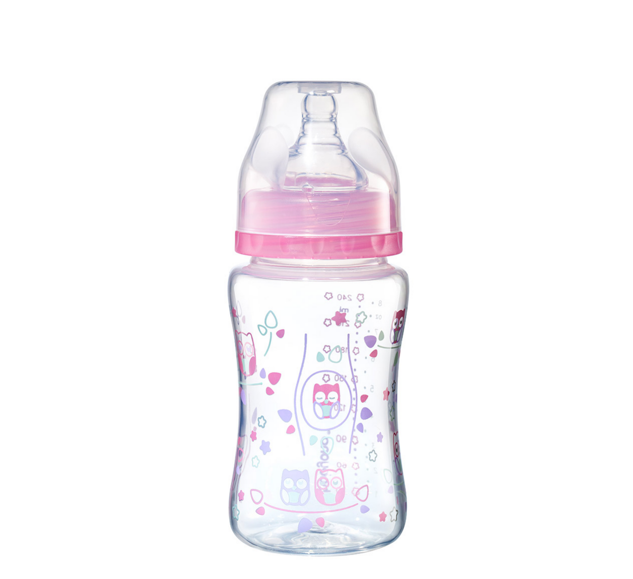 Anti-Colic Plastic Baby Bottle wide neck *240 ml
