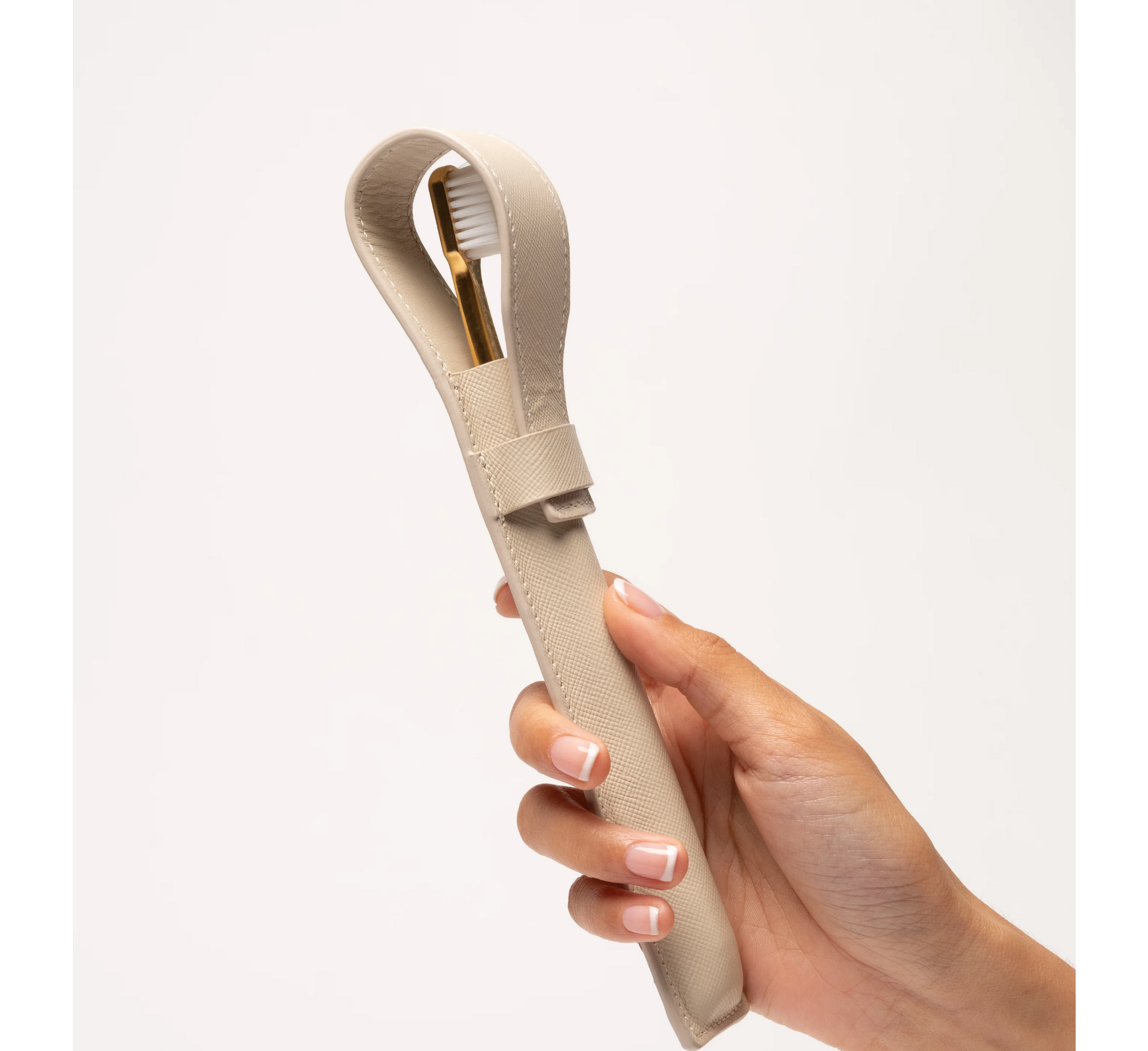 Aurezzi Leather Case & Toothbrush (Soft Bristles)