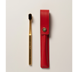 Aurezzi Leather Case & Toothbrush (Soft Bristles)