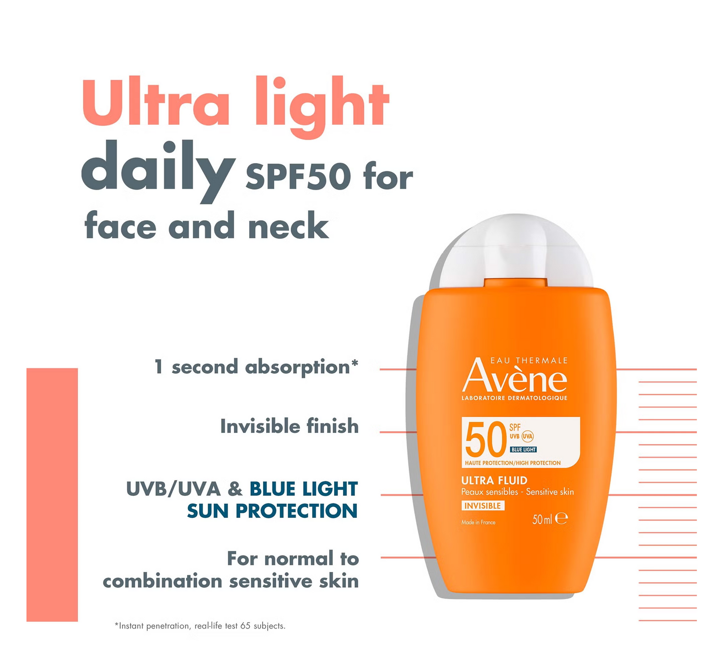 Avene Ultra Fluid Invisible Spf 50+ *50ml