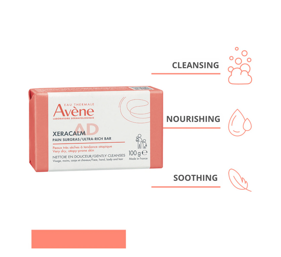 Avene Xeracalm A.D Ultra Rich Cleansing Bar *100g
